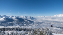 Blick vom Patscherkofel in das Inntal, Tirol, Austria