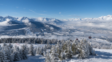 Blick vom Patscherkofel in das Inntal, Tirol, Austria