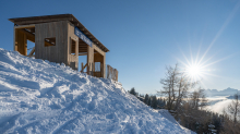 Filmkulisse Starthaus für den Kinofilm: Klammer / Patscherkofel, Tirol, Austria