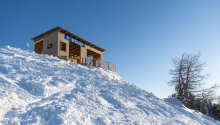 Filmkulisse Starthaus für den Kinofilm: Klammer / Patscherkofel, Tirol, Austria