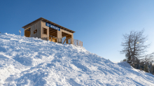 Filmkulisse Starthaus für den Kinofilm: Klammer / Patscherkofel, Tirol, Austria