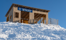 Filmkulisse Starthaus für den Kinofilm: Klammer / Patscherkofel, Tirol, Austria