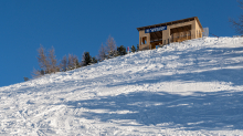 Filmkulisse Starthaus für den Kinofilm: Klammer / Patscherkofel, Tirol, Austria