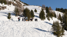 Skitourengeher / Patscherkofel, Tirol, Austria