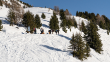 Skitourengeher / Patscherkofel, Tirol, Austria