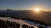 Sonnenuntergang am Patscherkofel, Tirol, Austria