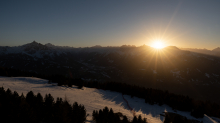 Sonnenuntergang am Patscherkofel, Tirol, Austria