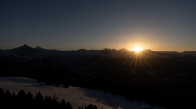 Sonnenuntergang am Patscherkofel, Tirol, Austria