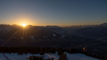 Sonnenuntergang am Patscherkofel, Tirol, Austria