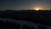 Sonnenuntergang am Patscherkofel, Tirol, Austria