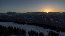 Sonnenuntergang am Patscherkofel, Tirol, Austria