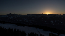 Sonnenuntergang am Patscherkofel, Tirol, Austria