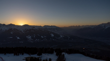 Sonnenuntergang am Patscherkofel, Tirol, Austria