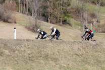 Radfahrer / Reintalersee, Reintaler See, Kramsach, Tirol, Austria