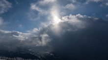 Wetterumschwung in den Bergen, Alpen