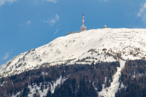 Gipfel Patscherkofel mit Sendeanlage, Tirol, Österreich