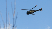 SAR Bundesheer Hubschrauber über Tirol, Österreich