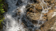 kleiner Wasserfall / Gebirgsbach / Arztal, Ellbögen, Tirol, Österreich