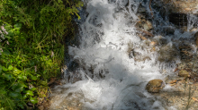 kleiner Wasserfall / Gebirgsbach / Arztal, Ellbögen, Tirol, Österreich