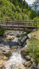 Gebirgsbach / Falggasanerbach im Arztal, Ellbögen, Tirol, Österreich