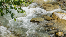 Gebirgsbach / Falggasanerbach im Arztal, Ellbögen, Tirol, Österreich