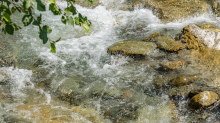 Gebirgsbach / Falggasanerbach im Arztal, Ellbögen, Tirol, Österreich