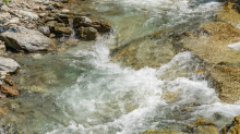 Gebirgsbach / Falggasanerbach im Arztal, Ellbögen, Tirol, Österreich