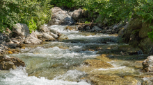 Gebirgsbach / Falggasanerbach im Arztal, Ellbögen, Tirol, Österreich