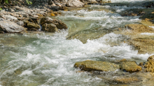 Gebirgsbach / Falggasanerbach im Arztal, Ellbögen, Tirol, Österreich