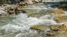 Gebirgsbach / Falggasanerbach im Arztal, Ellbögen, Tirol, Österreich