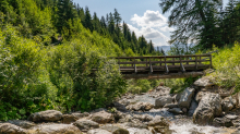 Gebirgsbach / Falggasanerbach im Arztal, Ellbögen, Tirol, Österreich