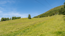 Skilift, Skiabfahrt im Sommer / Patscherkofel, Tirol, Österreich