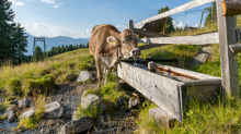 Kühe auf der Alm / Patscherkofel, Tirol, Österreich