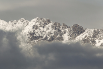 Wintereinbruch im Gebirge / Nordkette, Karwendel, Tirol, Österreich