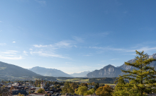 Blick von Igls in das Inntal / Innsbruck, Tirol, Österreich