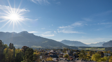 Blick von Igls in das Inntal / Innsbruck, Tirol, Österreich