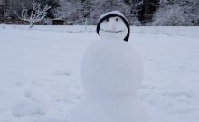 Schneemann / Igls, Innsbruck, Tirol, Österreich