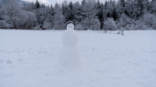 Schneemann / Igls, Innsbruck, Tirol, Österreich