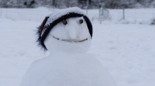 Schneemann / Igls, Innsbruck, Tirol, Österreich