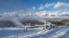 Schneekanonen / Patscherkofel, Tirol, Österreich