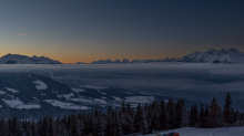 Blick vom Patscherkofel in das Oberinntal, Inntal, Tirol, Österreich