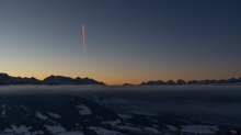Blick vom Patscherkofel in das Oberinntal, Inntal, Tirol, Österreich
