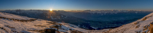 Sonnenuntergang am Patscherkofel, Tirol, Österreich