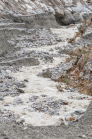 Murenabgang nach Unwetter in Mieders im Stubaital, Stubai, Tirol, Österreich